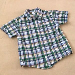 Janie and Jack Boys Button Collard Shirt